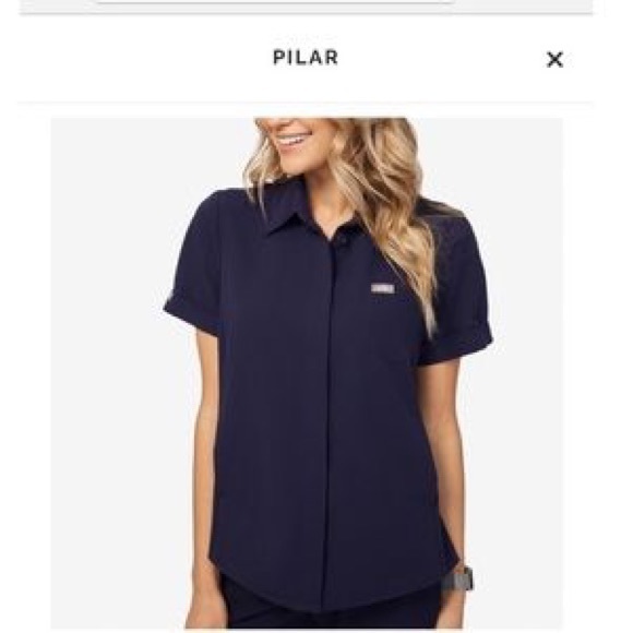 Figs Limited Edition Scrub Top / M / Navy Blue - Picture 3 of 4